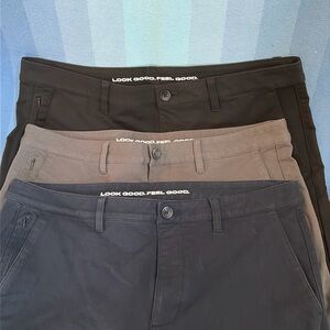 True Classic Men’s Shorts. Three pack (black, gray and blue)